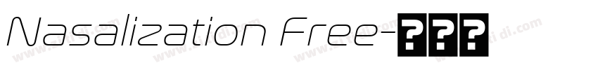 Nasalization Free字体转换 Nasalization Free字体转换